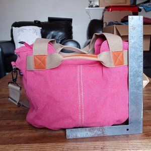 K2 Pink Canvas Satchel